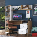 Birou VICTORIA 7 rafturi 2 sertare 120 x 50 cm, Opțiuni culoare