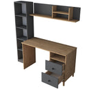 Birou VICTORIA 7 rafturi 2 sertare 120 x 50 cm, Opțiuni culoare