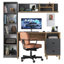 Birou VICTORIA 7 rafturi 2 sertare 120 x 50 cm, Opțiuni culoare