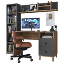 Birou VICTORIA 7 rafturi 2 sertare 120 x 50 cm, Opțiuni culoare