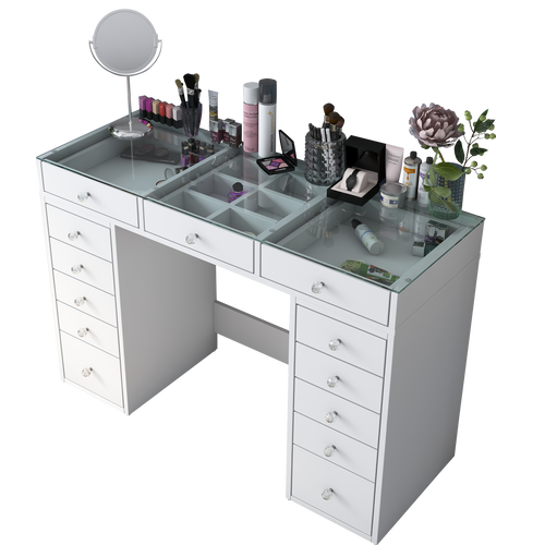 Masă de toaleta DIANA 13 sertare 120 x 45 cm - Maroom