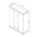 Dulap RUSTIK 3 uşi 1 sertar 145 x 205 cm - Maroom