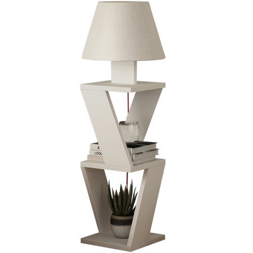 Lampadar ZETA 2 rafturi 22 x 85 cm, Opțiuni culoare