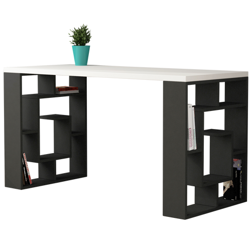 Birou DALI 12 rafturi 140 x 60 cm, Opțiuni culoare