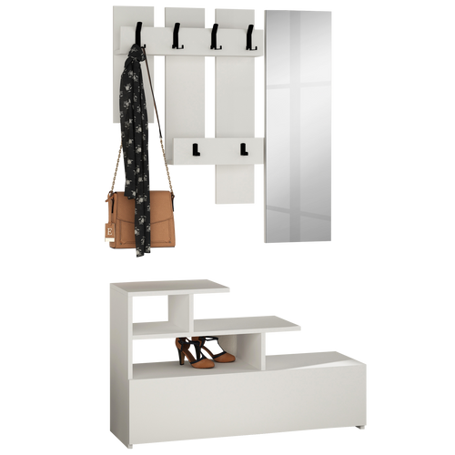 Set cuier și pantofar cu oglindă NOVA 100 cm, Opțiuni culoare