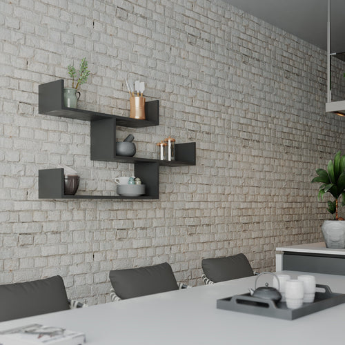 Raft de perete BULLY 120 x 66 cm, Opțiuni culoare