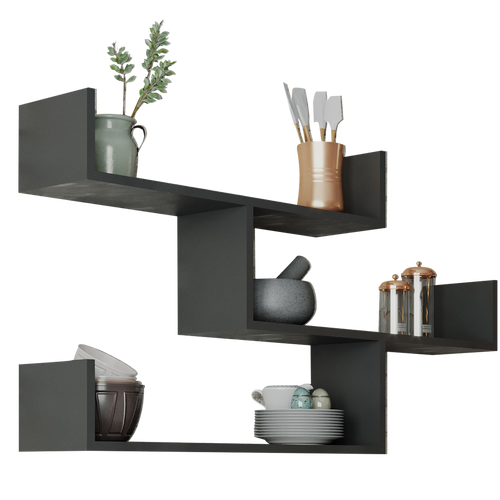 Raft de perete BULLY 120 x 66 cm, Opțiuni culoare