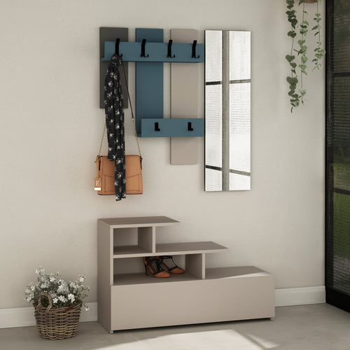 Set cuier și pantofar cu oglindă NOVA 100 cm, Opțiuni culoare