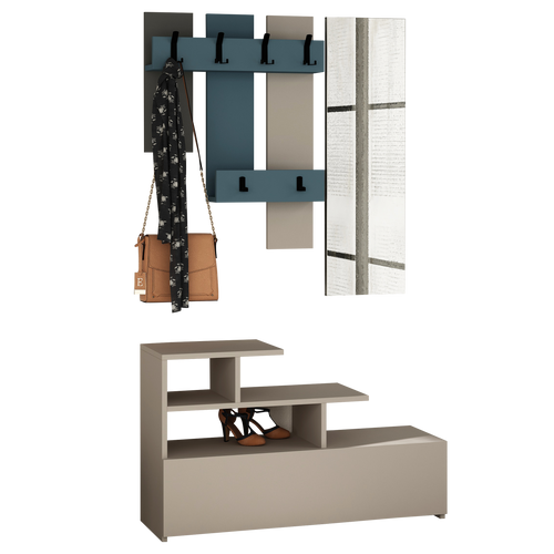 Set cuier și pantofar cu oglindă NOVA 100 cm, Opțiuni culoare