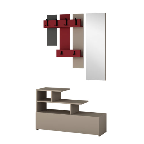 Set cuier și pantofar cu oglindă NOVA 100 cm, Opțiuni culoare