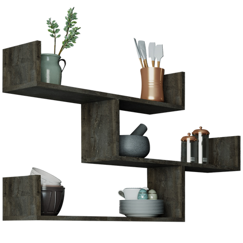 Raft de perete BULLY 120 x 66 cm, Opțiuni culoare