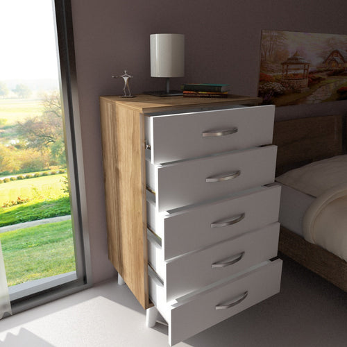 Comodă HEIDI 5 sertare 50 x 88 cm, Opțiuni culoare