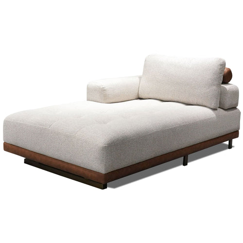 Colțar modular extensibil ASTRA cu șezlong 330 x 180 cm, Crem-Maro - Maroom