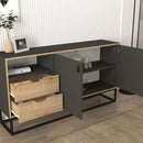 Comodă DORIS 2 uși 2 sertare 1 raft 150 x 80 cm - Maroom