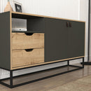 Comodă DORIS 2 uși 2 sertare 1 raft 150 x 80 cm - Maroom