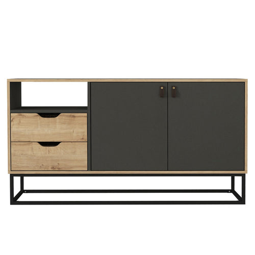 Comodă DORIS 2 uși 2 sertare 1 raft 150 x 80 cm - Maroom