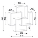 Raft de perete MOCHA 85 X 85 cm - Maroom