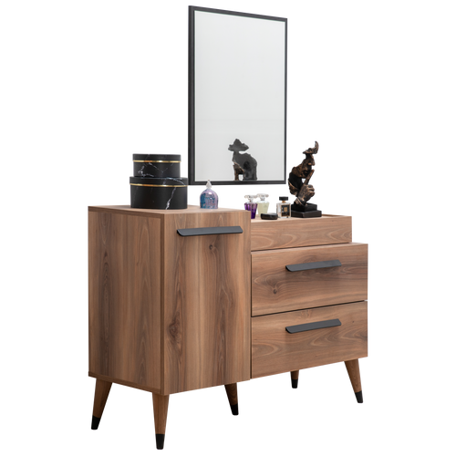 Comodă EMPOLI 1 ușă 3 sertare 116 x 85 cm - Maroom