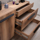 Comodă EMPOLI 1 ușă 3 sertare 116 x 85 cm - Maroom