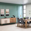 Comodă FULYA 2 uşi 3 sertare 190 x 81 cm - Maroom