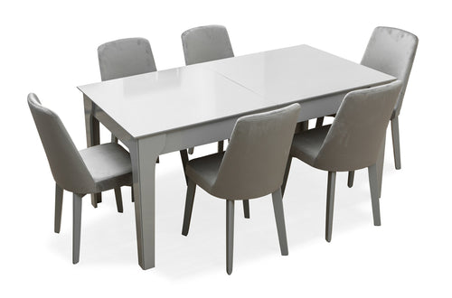 Masă extensibilă OSLO 170 ( 204 ) x 89 cm, Gri