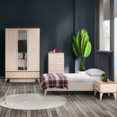 Dulap LENA 3 uși 2 sertare 127 x 202 cm - Maroom