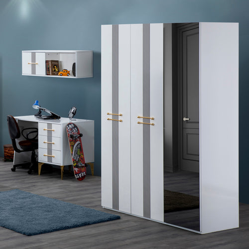 Dulap LOTTO 3 uși 136 x 201 cm, Nuc