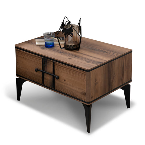 Noptieră LOTTO 1 sertar 60 x 45 cm, Nuc