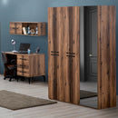 Dulap LOTTO 3 uși 136 x 201 cm, Nuc