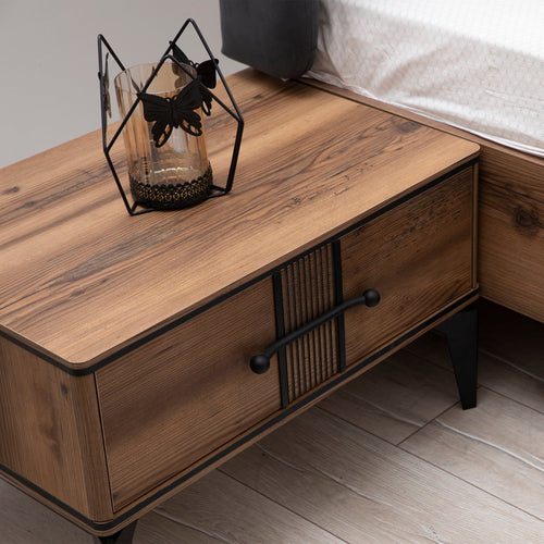 Noptieră LOTTO 1 sertar 68 x 43 cm, Nuc