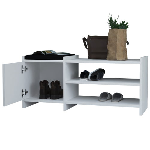 Bancheta cu depozitare AURORA perna pentru sezut 2 rafturi 1 uşi 100 cm, Opțiuni culoare