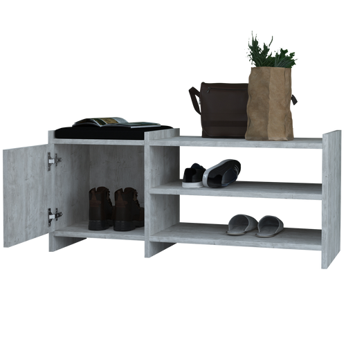 Bancheta cu depozitare AURORA perna pentru sezut 2 rafturi 1 uşi 100 cm, Opțiuni culoare