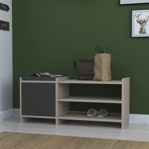 Bancheta cu depozitare AURORA perna pentru sezut 2 rafturi 1 uşi 100 cm, Opțiuni culoare