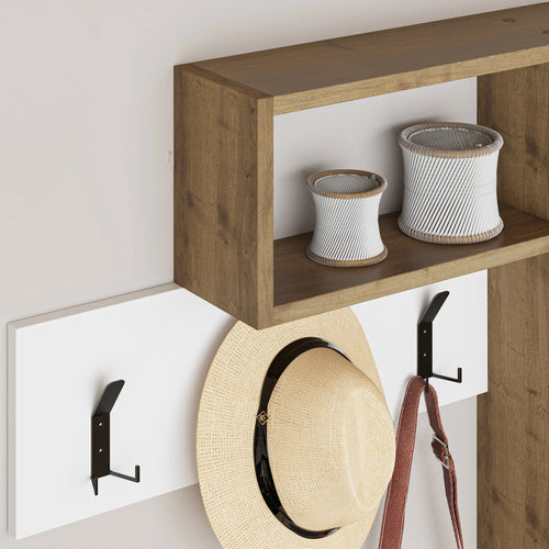 Cuier perete AXEL 4 rafturi 1 ușă 100 cm, Opţiuni culoare 