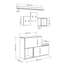 Set cuier și pantofar HOLLY 2 rafturi 2 uşi 120 cm, Opţiuni culoare - Maroom