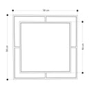 Oglindă BEAU 59 x 59 cm, Opţiuni culoare - Maroom