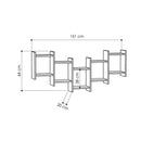 Raft de perete SKY 151 x 64 cm, Opțiuni culoare - Maroom