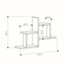 Raft de perete LOVE 86 x 58 cm, Opțiuni culoare - Maroom