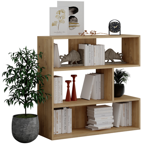 Bibliotecă ANJELIQUE 3 rafturi 94 x 89 cm, Opțiuni culoare