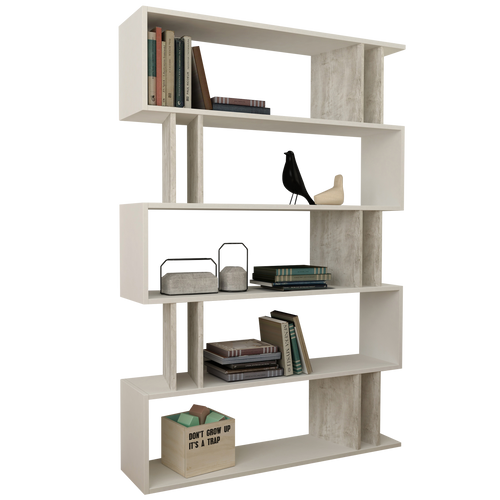 Bibliotecă ELVIS 5 rafturi 110 x 161 cm, Opțiuni culoare