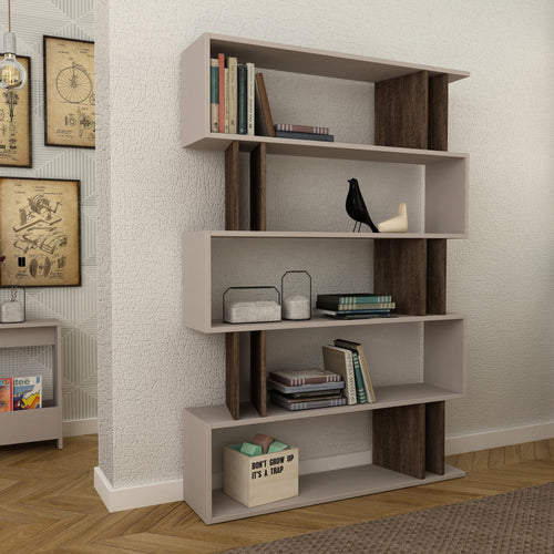 Bibliotecă ELVIS 5 rafturi 110 x 161 cm, Opțiuni culoare