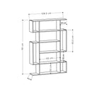 Bibliotecă ROYAL 9 rafturi 108 x 161 cm, Opțiuni culoare - Maroom