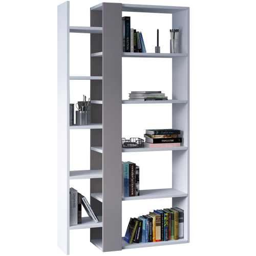 Bibliotecă DANTE 9 rafturi 80 x 151 cm, Opțiuni culoare - Maroom