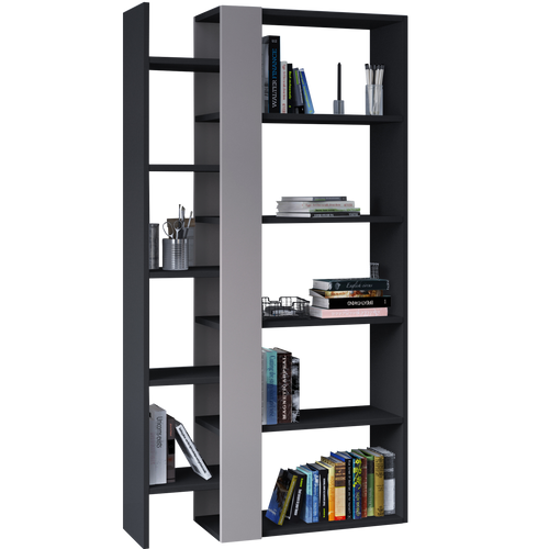 Bibliotecă DANTE 9 rafturi 80 x 151 cm, Opțiuni culoare - Maroom