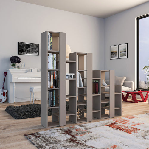 Bibliotecă PYRAMID 18 rafturi 158 x 151 cm, Opțiuni culoare