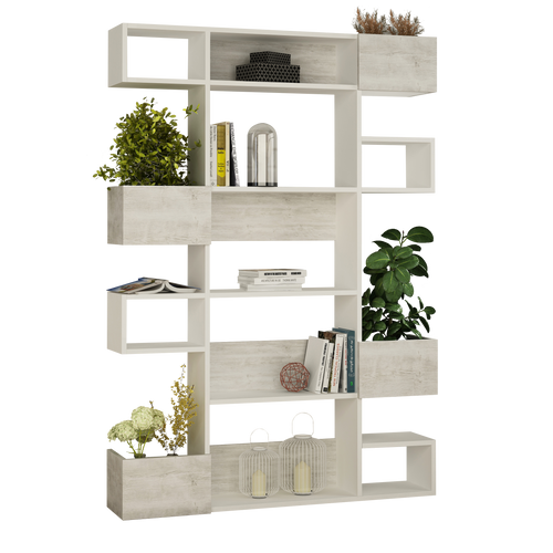Bibliotecă BOTANIC 9 rafturi 120 x 171 cm, Opțiuni culoare