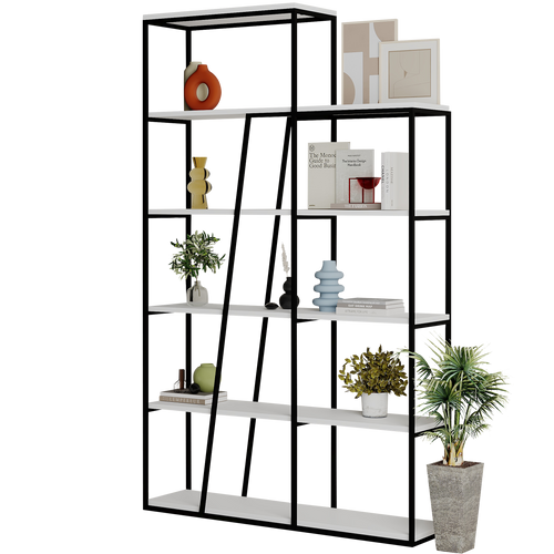 Bibliotecă AURA 5 rafturi 110 x 178 cm, Opțiuni culoare