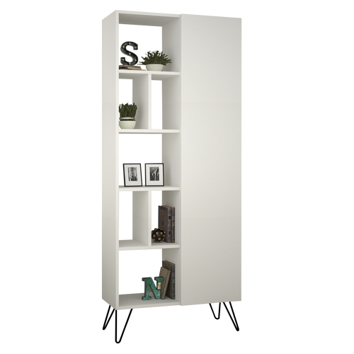 Bibliotecă DOVE 7 rafturi 1 ușă 81 x 191 cm, Opțiuni culoare