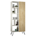 Bibliotecă DOVE 7 rafturi 1 ușă 81 x 191 cm, Opțiuni culoare