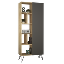 Bibliotecă DOVE 7 rafturi 1 ușă 81 x 191 cm, Opțiuni culoare